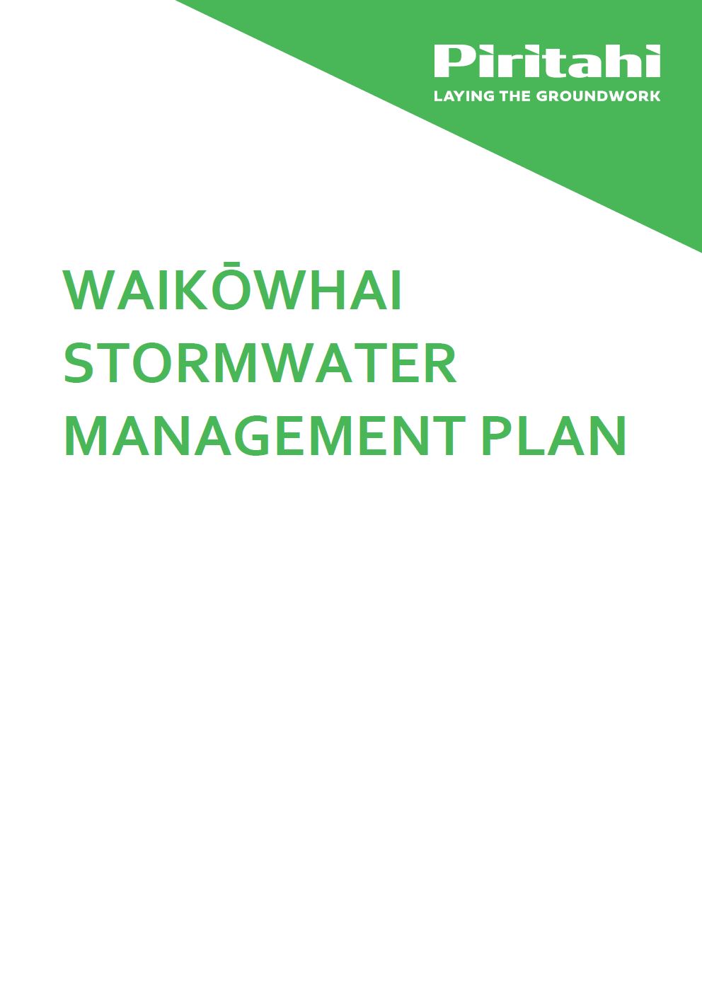 Stormwater Management Plan Part1 Thumb